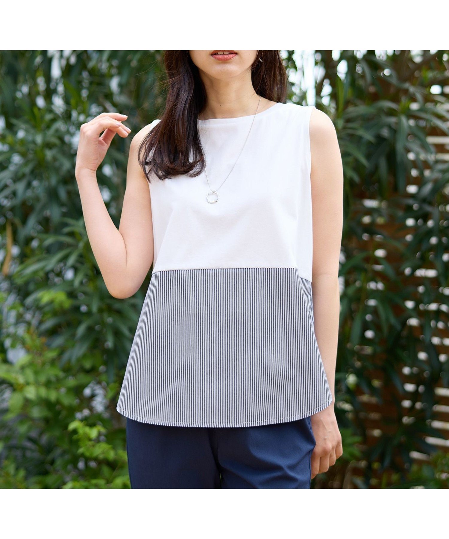 【エニー/ANY】のラウンドヘムコンビインナー 人気、トレンドファッション・服の通販 founy(ファニー) ファッション Fashion レディースファッション Fashion for Women インナー Innerwear カットソー Cut and Sewn Top ジャケット Jacket, Outerwear トレンド Trend, Trending Now ベスト Vest, Waistcoat 再入荷 Restock / Back in Stock other-1|ID: prp329100004810112 ipo3291000000034912237