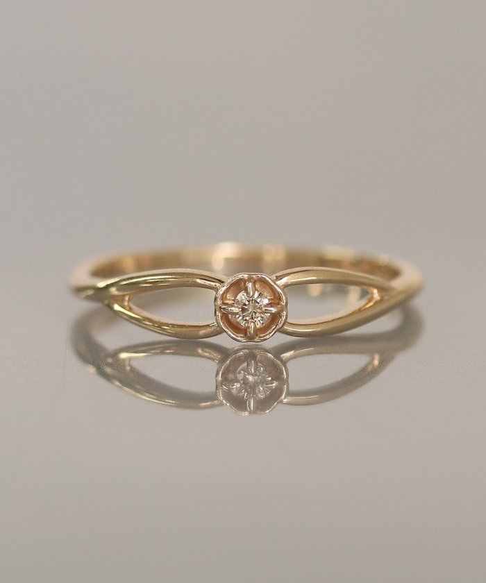 【ノワール ド プーペ/NOIR DE POUPEE】のle bois K10 1石ダイヤモンド リング インテリア・キッズ・メンズ・レディースファッション・服の通販 founy(ファニー) https://founy.com/ ファッション Fashion レディースファッション Fashion for Women ダイヤモンド Diamond, Brilliant Cut |ID: prp329100004810138 ipo3291000000034912390