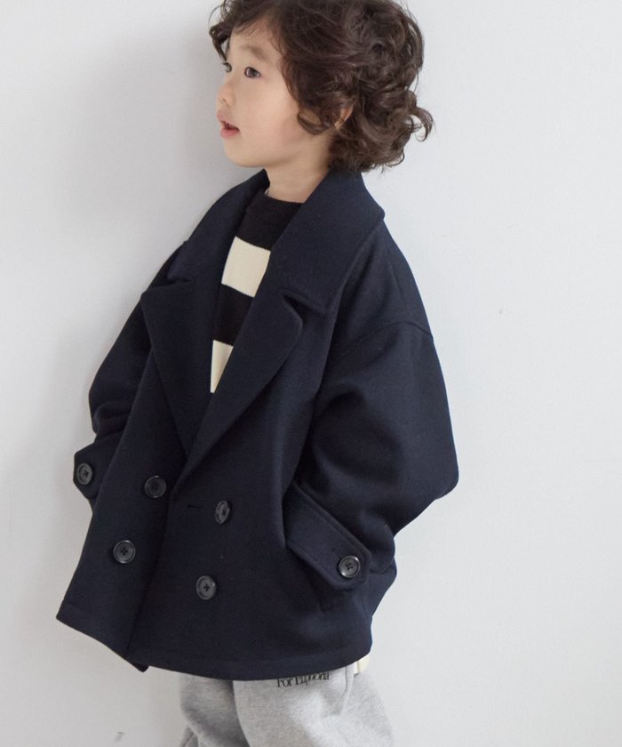 【ローリーズファーム/LOWRYS FARM / KIDS】のウールライトPコート インテリア・キッズ・メンズ・レディースファッション・服の通販 founy(ファニー) https://founy.com/ ファッション Fashion キッズファッション Fashion for Kids アウター Coat Outerwear /Kids |ID: prp329100004810160 ipo3291000000034912518
