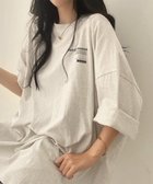 【ミニミニストア/miniministore】のオーバーサイズ 英文字ロゴ 半袖Tシャツ グレイッシュベージュ|ID: prp329100004810195 ipo3291000000034912968