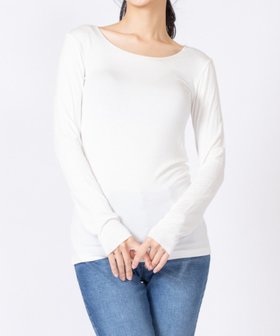 【ローラ/Rora】の無地 R/Pu Uネック 長袖Tシャツ 人気、トレンドファッション・服の通販 founy(ファニー) ファッション Fashion レディースファッション Fashion for Women トップス・カットソー Cut & Sew Tops シャツ・ブラウス・オフィスカジュアル Elegant Blouses & Button-Ups ロングTシャツ・Tシャツ Longline T-Shirts & Tees インナー Innerwear カメラ Camera Accessories シンプル Simple, Minimal ストレッチ Stretch, Stretchy Fabric なめらか Smooth, Silky Texture 長袖 Long Sleeve, Full Sleeve フィット Fit, Slim Fit 無地 Plain, Solid Color ロング Long, Long-Length 冬 Winter / This Winter A/W・秋冬 Autumn/Winter 夏 Summer お正月 New Year クリスマス X'mas Christmas / X'mas ギフト プレゼント Gift / Present 入学式 Entrance Ceremony 卒業式 Graduation Ceremony |ID:prp329100004810250