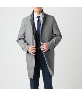 【ニューヨーカー/NEWYORKER / MEN】の【防風・撥水】メランジシャークスキン ラミネート ビズスタンドカラーコート 人気、トレンドファッション・服の通販 founy(ファニー) ファッション Fashion メンズファッション Fashion for Men シンプル Simple, Minimal ジャケット Jacket, Outerwear スタイリッシュ Stylish, Fashionable スタンド Stand Collar, Upright Stand スーツ Suit, Formalwear ダウン Down, Puffer バランス Balance, Style Balance パイピング Piping, Trim Design ファブリック Fabric, Textile フロント Front, Front Design メランジ Melange, Mixed Yarn 無地 Plain, Solid Color ライナー Liner, Inner Layer 冬 Winter / This Winter A/W・秋冬 Autumn/Winter エレガント 上品 Elegant ビジネス 仕事 通勤 Business / Work / Commuting |ID:prp329100004810253