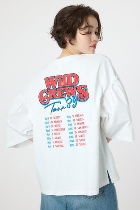 【ロデオクラウンズワイドボウル/RODEO CROWNS WIDE BOWL】のアソートグラフィックフリル袖 Tシャツ 人気、トレンドファッション・服の通販 founy(ファニー) ファッション Fashion レディースファッション Fashion for Women トップス・カットソー Cut & Sew Tops シャツ・ブラウス・オフィスカジュアル Elegant Blouses & Button-Ups ロングTシャツ・Tシャツ Longline T-Shirts & Tees ボリューム袖・フリルスリーブブラウス Voluminous & Ruffle Sleeves / Puffy Sleeve Tops カーゴパンツ Cargo Pants, Utility Pants キャラクター Character, Licensed Characters グラフィック Graphic, Graphic Design デニム Denim, Jeans Material 定番 Standard, Basic Item フリル Frill, Ruffle プリント Print, Printed Pattern ミックス Mix, Mixed Style おすすめ Recommended / Our Picks |ID:prp329100004810274