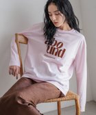 【ローリーズファーム/LOWRYS FARM】のプリントロゴTシャツLS ピンク22|ID: prp329100004810293 ipo3291000000035008212