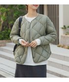 【アーバンリサーチ ドアーズ/URBAN RESEARCH DOORS】の『一部WEB限定カラー』ライトダウンキルトショートブルゾン KHAKI|ID: prp329100004810302 ipo3291000000035008328