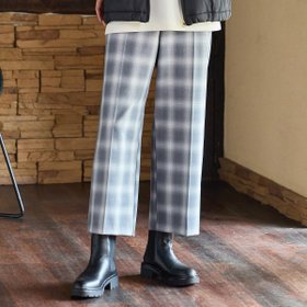 【ピサーノ/PISANO】の【手洗いOK】真空プリーツ・ワイドストレートパンツ(チェック) 人気、トレンドファッション・服の通販 founy(ファニー) ファッション Fashion レディースファッション Fashion for Women パンツ Pants & Trousers ギャザー Gathered, Ruffled センター Center, Center Line チェック Check, Plaid, Tartan プリーツ Pleats, Pleated 無地 Plain, Solid Color 楽ちん Easy Fit, Comfortable 冬 Winter / This Winter A/W・秋冬 Autumn/Winter エレガント 上品 Elegant |ID:prp329100004810310