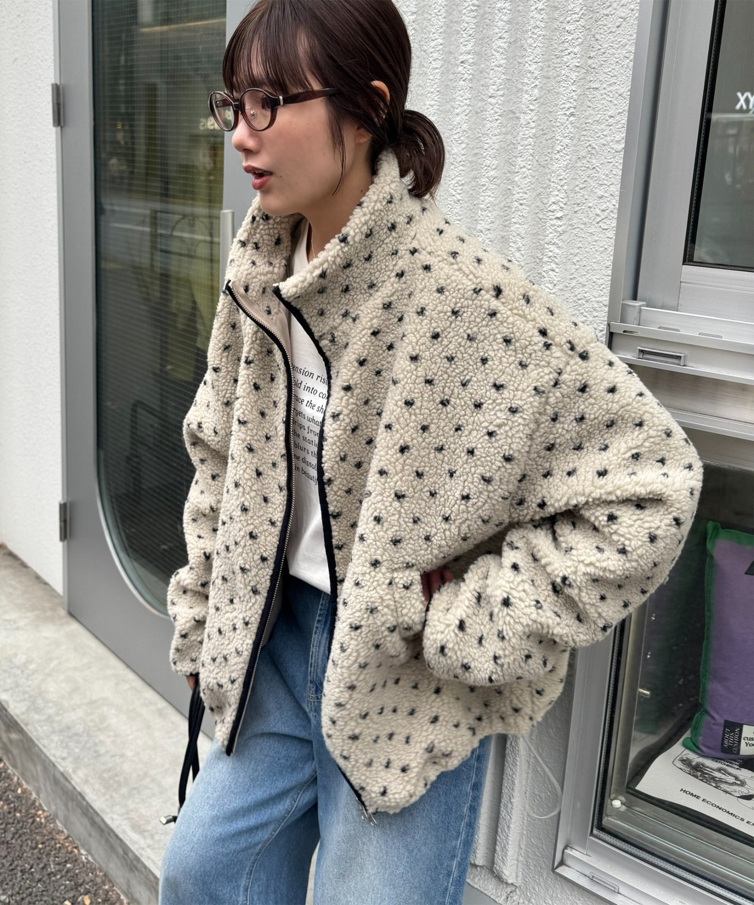 【ディスコート/Discoat】の【umm.】WEB限定パイピングボアジャケット インテリア・キッズ・メンズ・レディースファッション・服の通販 founy(ファニー) ファッション Fashion レディースファッション Fashion for Women アウター Coat / Outerwear Collection レディースジャケット・軽アウター Jackets おすすめ Recommended / Our Picks ショート Short, Short Length スタンド Stand Collar, Upright Stand デニム Denim, Jeans Material ドット Polka Dot, Dot Pattern パイピング Piping, Trim Design ミドル Middle Length, Mid Height グレージュ|ID: prp329100004810364 ipo3291000000034914758