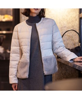 【エーシーデザインバイアルファキュービック/A/C DESIGN BY ALPHACUBIC】のファー付きライトショートダウン【軽量】 人気、トレンドファッション・服の通販 founy(ファニー) ファッション Fashion レディースファッション Fashion for Women ショート Short, Short Length ダウン Down, Puffer 軽量 Lightweight, Ultra Light |ID:prp329100004810386