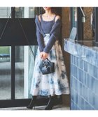 【スウィングル/Swingle】の【再入荷】フラワープリントフレアスカート ブルー|ID: prp329100004810401 ipo3291000000034915198