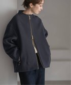 【ノーブル / スピック&スパン/NOBLE / Spick & Span】の《追加》MTRレイズドネックジップコート グレー|ID: prp329100004810421 ipo3291000000035069906