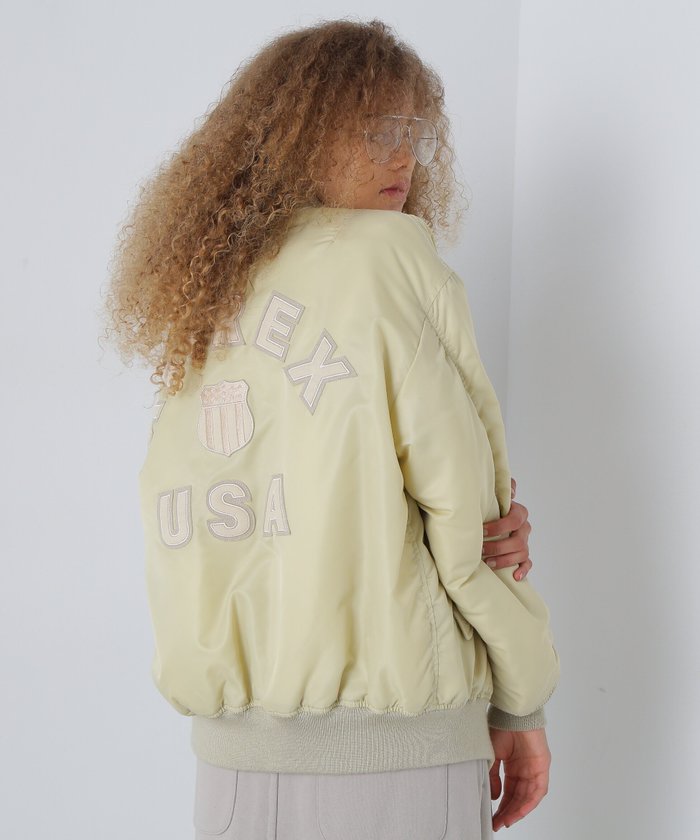 【アヴィレックス/AVIREX】のSIGNATURE LOGO MA-1/シグネチャーロゴMA-1 インテリア・キッズ・メンズ・レディースファッション・服の通販 founy(ファニー) https://founy.com/ ファッション Fashion レディースファッション Fashion for Women アウター Coat / Outerwear Collection MA-1ジャケット MA-1 Bomber Jackets / Flight Jackets 2024年 2024 2024-2025秋冬・A/W Autumn/Winter 2024–25 AW24–25 冬 Winter / This Winter おすすめ Recommended / Our Picks デニム Denim, Jeans Material ミリタリー Military, Army Style リバーシブル Reversible, Two-Sided 定番 Standard, Basic Item A/W・秋冬 Autumn/Winter |ID: prp329100004810429 ipo3291000000034915452