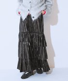 【ジーナシス/JEANASiS】のレザーライクティアードスカート ブラック|ID: prp329100004810453 ipo3291000000035196570