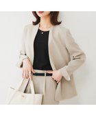 【アンタイトル/UNTITLED】の【通勤スーツ】ライトウェイト カラーレスジャケット ピンクベージュ|ID: prp329100004810492 ipo3291000000034916084