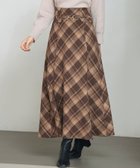 【セゾンドパピヨン/SAISON DE PAPILLON】のチェック柄ハイウェイトロング丈スカート 人気、トレンドファッション・服の通販 founy(ファニー) ファッション Fashion レディースファッション Fashion for Women スカート Skirts シャーリング Shirring, Ruched チェック Check, Plaid, Tartan 定番 Standard, Basic Item バイアス Bias, Diagonal Cut フレア Flare, Flared thumbnail ブラウン|ID: prp329100004810510 ipo3291000000034916287