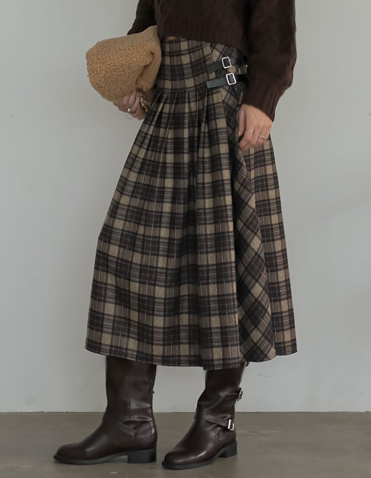 【リエディ/Re:EDIT】のサイドベルトチェック柄プリーツスカート 人気、トレンドファッション・服の通販 founy(ファニー) ファッション Fashion レディースファッション Fashion for Women スカート Skirts プリーツスカート / 上品フェミニンスタイル Pleated Skirts ベルト&ウエストマーク Belts & Waist Accessories おすすめ Recommended / Our Picks クラシカル Classical, Vintage-Inspired コンパクト Compact, Small Size ダブル Double, Double-Breasted チェック Check, Plaid, Tartan トレンド Trend, Trending Now バランス Balance, Style Balance プリーツ Pleats, Pleated ミドル Middle Length, Mid Height ロング Long, Long-Length A/W・秋冬 Autumn/Winter other-1|ID: prp329100004810512 ipo3291000000034916300