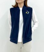 【ピッコーネクラブ/Picone Club】の【オンラインストア・店舗限定商品】コットン混パイルジップベスト 人気、トレンドファッション・服の通販 founy(ファニー) ファッション Fashion レディースファッション Fashion for Women アウター Coat / Outerwear Collection トップス・カットソー Cut & Sew Tops ベスト&ジレ / 重ね着スタイル Vests & Gilets イラスト Illustration コンパクト Compact, Small Size チャーム Charm, Pendant フロント Front, Front Design ベスト Vest, Waistcoat ポケット Pocket, Pocket Detail thumbnail ネイビー|ID: prp329100004810522 ipo3291000000034916353