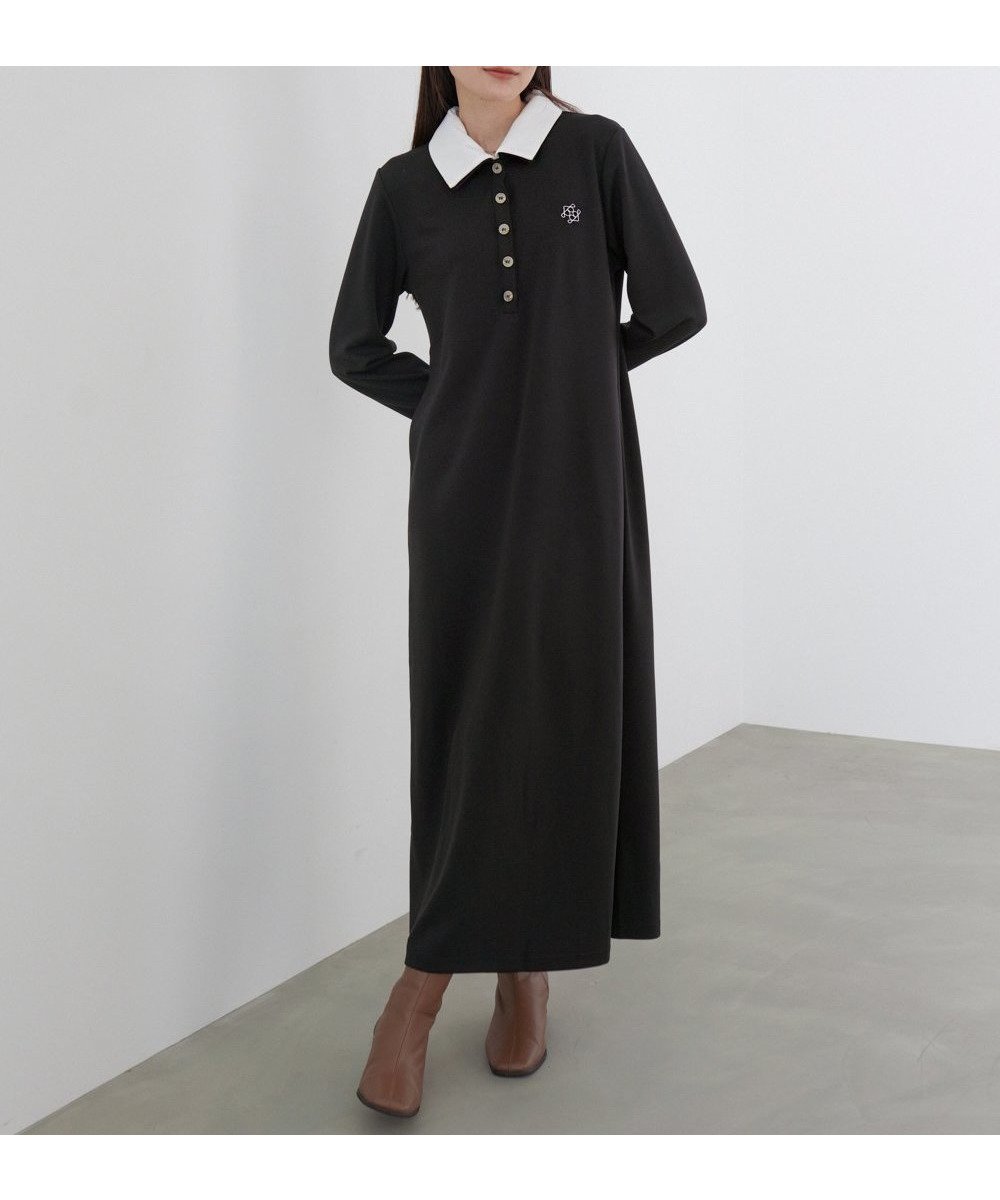 【バブ ブージュルード/Bab Bou Jeloud】の【低身長~高身長向けサイズあり】2WAYダブルカラーワンピース インテリア・キッズ・メンズ・レディースファッション・服の通販 founy(ファニー) ファッション Fashion レディースファッション Fashion for Women ワンピース Dresses 秋 Autumn クラシカル Classical, Vintage-Inspired シアー Sheer, See-Through シューズ Shoes, Footwear シンプル Simple, Minimal ストラップサンダル Strappy Sandals, Strap Sandals スマート Smart, Elegant ダブル Double, Double-Breasted チェック Check, Plaid, Tartan なめらか Smooth, Silky Texture 長袖 Long Sleeve, Full Sleeve バレエ Ballet, Ballet Style フェミニン Feminine, Girly フロント Front, Front Design 羽織 Haori, Light Jacket おすすめ Recommended / Our Picks エレガント 上品 Elegant BLACK|ID: prp329100004810531 ipo3291000000034916421