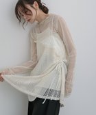 【バブ ブージュルード/Bab Bou Jeloud】のレースドッキングミニキャミワンピース 人気、トレンドファッション・服の通販 founy(ファニー) ファッション Fashion レディースファッション Fashion for Women ワンピース Dresses キャミソールワンピース Camisole Dresses カットソー Cut and Sewn Top シャーリング Shirring, Ruched ジャケット Jacket, Outerwear スマート Smart, Elegant チェック Check, Plaid, Tartan チュニック Tunic, Long Top デニム Denim, Jeans Material なめらか Smooth, Silky Texture フェミニン Feminine, Girly リボン Ribbon, Bow レース Lace, Lace Fabric A/W・秋冬 Autumn/Winter 再入荷 Restock / Back in Stock おすすめ Recommended / Our Picks thumbnail ECRU|ID: prp329100004810532 ipo3291000000034916430