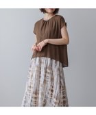 【バブ ブージュルード/Bab Bou Jeloud】のドッキングニュアンスプリントワンピース 人気、トレンドファッション・服の通販 founy(ファニー) ファッション Fashion レディースファッション Fashion for Women ワンピース Dresses スリーブ Sleeve, Long Sleeve / Short Sleeve パイピング Piping, Trim Design フレンチ French, French Style リラックス Relax, Relaxed Fit エレガント 上品 Elegant 再入荷 Restock / Back in Stock 秋 Autumn thumbnail BROWN|ID: prp329100004810539 ipo3291000000034916485