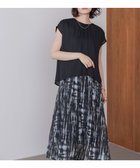 【バブ ブージュルード/Bab Bou Jeloud】のドッキングニュアンスプリントワンピース 人気、トレンドファッション・服の通販 founy(ファニー) ファッション Fashion レディースファッション Fashion for Women ワンピース Dresses スリーブ Sleeve, Long Sleeve / Short Sleeve パイピング Piping, Trim Design フレンチ French, French Style リラックス Relax, Relaxed Fit エレガント 上品 Elegant 再入荷 Restock / Back in Stock 秋 Autumn thumbnail BLACK|ID: prp329100004810539 ipo3291000000034916487
