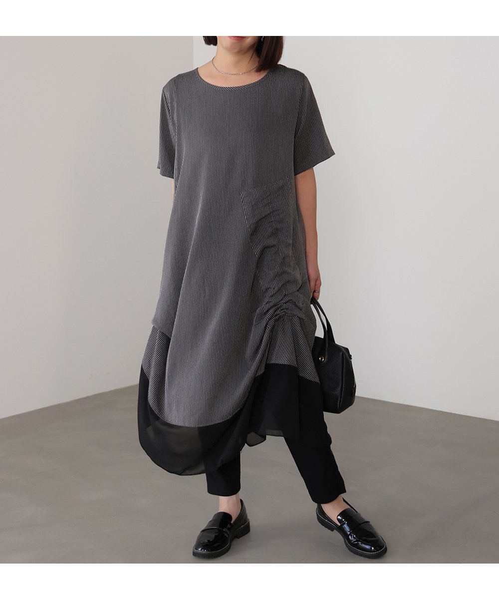 【バブ ブージュルード/Bab Bou Jeloud】のレイヤードストライプチュニック 人気、トレンドファッション・服の通販 founy(ファニー) ファッション Fashion レディースファッション Fashion for Women トップス・カットソー Cut & Sew Tops インナー Innerwear ギャザー Gathered, Ruffled シアー Sheer, See-Through ストライプ Stripe, Striped Pattern ドッキング Docking, Mixed Material 再入荷 Restock / Back in Stock 夏 Summer 春 Spring S/S・春夏 SS, Spring/Summer, Warm Season other-1|ID: prp329100004810544 ipo3291000000034916537