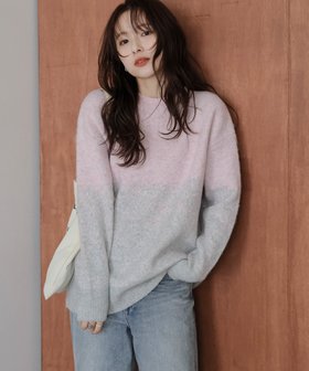 【ラジュール/Lajour】のグラデーションニットプルオーバー 人気、トレンドファッション・服の通販 founy(ファニー) ファッション Fashion レディースファッション Fashion for Women トップス・カットソー Cut & Sew Tops ニット Knit Tops & Sweaters カジュアルプルオーバー・ニットトップス Pullovers & Knit Tops / Casual Pullovers 2025年 2025 2025-2026秋冬・A/W Autumn/Winter 2025–26 AW25–26 おすすめ Recommended / Our Picks グラデーション Gradient, Ombre バランス Balance, Style Balance |ID:prp329100004810574