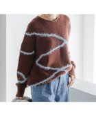 【エルーラ/Elura】のシャギーラインニット/621800 人気、トレンドファッション・服の通販 founy(ファニー) ファッション Fashion レディースファッション Fashion for Women トップス・カットソー Cut & Sew Tops ニット Knit Tops & Sweaters アクリル Acrylic Material カーゴパンツ Cargo Pants, Utility Pants デニム Denim, Jeans Material プリーツ Pleats, Pleated thumbnail 【WEB限定】ブラウン55|ID: prp329100004810588 ipo3291000000034916896