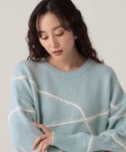 【エルーラ/Elura】のシャギーラインニット/621800 人気、トレンドファッション・服の通販 founy(ファニー) ファッション Fashion レディースファッション Fashion for Women トップス・カットソー Cut & Sew Tops ニット Knit Tops & Sweaters アクリル Acrylic Material カーゴパンツ Cargo Pants, Utility Pants デニム Denim, Jeans Material プリーツ Pleats, Pleated thumbnail 【WEB限定】ライトブルー82|ID: prp329100004810588 ipo3291000000034916897