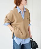 【スピック&スパン/Spick & Span】のJ.J.Mercer / ジェイジェイマーサー 別注 キーネックプルオーバー 人気、トレンドファッション・服の通販 founy(ファニー) ファッション Fashion レディースファッション Fashion for Women トップス・カットソー Cut & Sew Tops カジュアルプルオーバー・ニットトップス Pullovers & Knit Tops / Casual Pullovers コレクション Collection, Seasonal Line プリント Print, Printed Pattern ミックス Mix, Mixed Style 別注 Limited Edition, Custom Order thumbnail ブラウン D|ID: prp329100004810618 ipo3291000000034917414