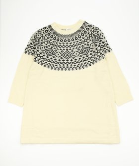 【タバサ/TABASA】のノルディックジャガードニットチュニック 人気、トレンドファッション・服の通販 founy(ファニー) ファッション Fashion レディースファッション Fashion for Women トップス・カットソー Cut & Sew Tops ニット Knit Tops & Sweaters ストレッチ Stretch, Stretchy Fabric チュニック Tunic, Long Top ラウンド Round, Round Neck 冬 Winter / This Winter |ID:prp329100004810619