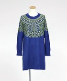 【タバサ/TABASA】のノルディックジャガードニットチュニック コン×イエロー|ID: prp329100004810619 ipo3291000000034917466