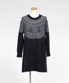 【タバサ/TABASA】のノルディックジャガードニットチュニック クロ×シロ|ID: prp329100004810619 ipo3291000000034917467