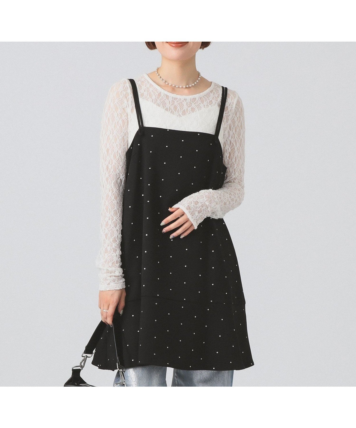 【ビームス ウイメン/BEAMS】の【9/25新規値下げ】ドットプリント ミニ キャミワンピース インテリア・キッズ・メンズ・レディースファッション・服の通販 founy(ファニー) ファッション Fashion レディースファッション Fashion for Women ワンピース Dresses キャミソールワンピース Camisole Dresses インナー Innerwear キャミワンピース Cami Dress, Slip Dress シルバー Silver, Metallic Silver ドット Polka Dot, Dot Pattern プリント Print, Printed Pattern リラックス Relax, Relaxed Fit エレガント 上品 Elegant BLACK|ID: prp329100004810620 ipo3291000000034917479