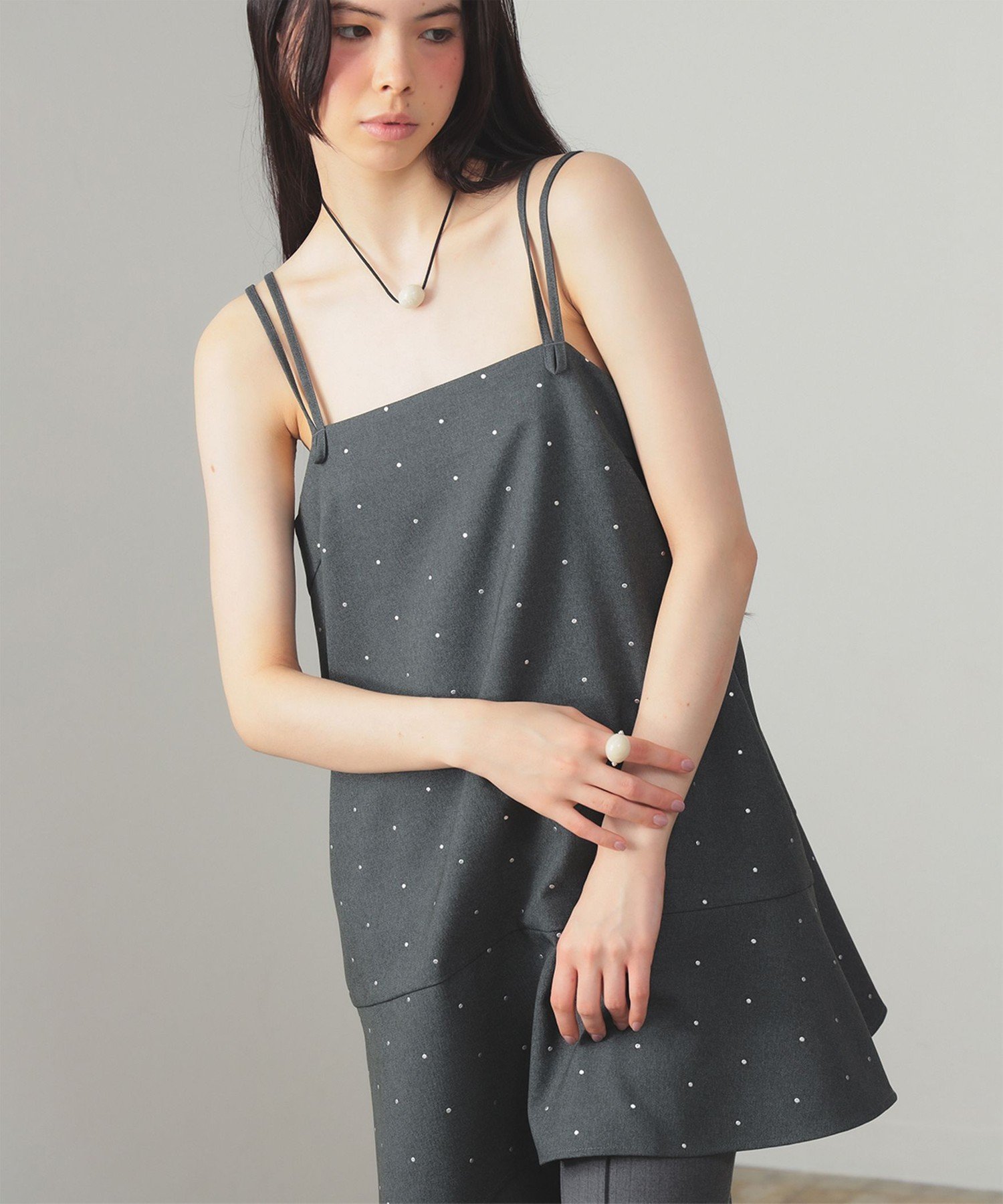 【ビームス ウイメン/BEAMS】の【9/25新規値下げ】ドットプリント ミニ キャミワンピース インテリア・キッズ・メンズ・レディースファッション・服の通販 founy(ファニー) ファッション Fashion レディースファッション Fashion for Women ワンピース Dresses キャミソールワンピース Camisole Dresses インナー Innerwear キャミワンピース Cami Dress, Slip Dress シルバー Silver, Metallic Silver ドット Polka Dot, Dot Pattern プリント Print, Printed Pattern リラックス Relax, Relaxed Fit エレガント 上品 Elegant GREY|ID: prp329100004810620 ipo3291000000034917480