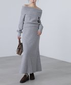 【フリーズマート/FREE'S MART】のオフショルニットマーメイドスカートセットアップ 人気、トレンドファッション・服の通販 founy(ファニー) ファッション Fashion レディースファッション Fashion for Women セットアップ Matching Sets スカート・ミニ/ミディ/マキシ Skirts / Mini, Midi & Maxi Skirts おすすめ Recommended / Our Picks ウォーム Warm Fabric キャップ Cap, Baseball Cap スニーカー Sneakers, Trainers セットアップ Set-Up, Coordinated Outfit デニム Denim, Jeans Material トレンド Trend, Trending Now マーメイド Mermaid, Fishtail Silhouette ワイド Wide, Wide Fit thumbnail グレー|ID: prp329100004810621 ipo3291000000034917485