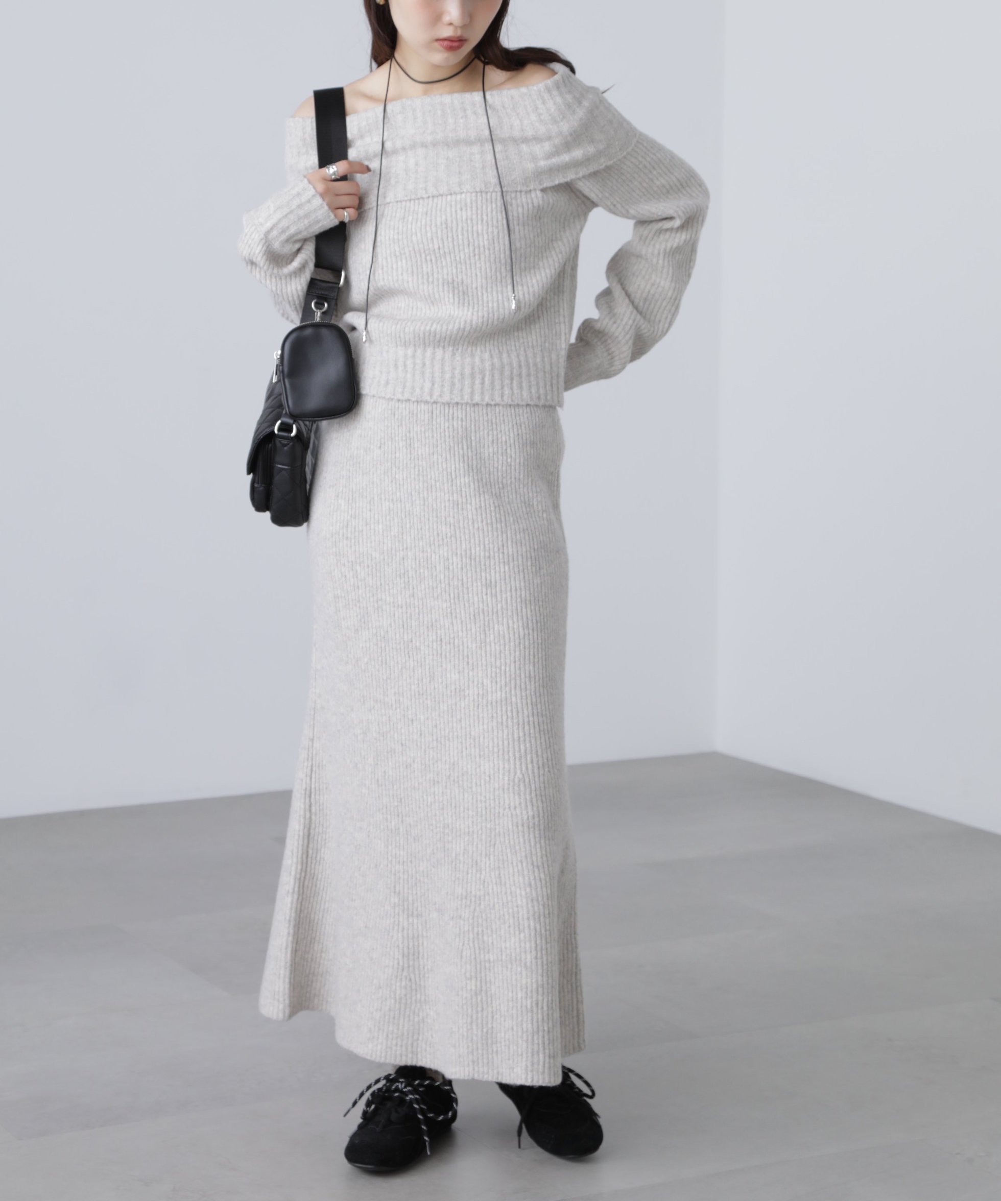 【フリーズマート/FREE'S MART】のオフショルニットマーメイドスカートセットアップ インテリア・キッズ・メンズ・レディースファッション・服の通販 founy(ファニー) ファッション Fashion レディースファッション Fashion for Women セットアップ Matching Sets スカート・ミニ/ミディ/マキシ Skirts / Mini, Midi & Maxi Skirts おすすめ Recommended / Our Picks ウォーム Warm Fabric キャップ Cap, Baseball Cap スニーカー Sneakers, Trainers セットアップ Set-Up, Coordinated Outfit デニム Denim, Jeans Material トレンド Trend, Trending Now マーメイド Mermaid, Fishtail Silhouette ワイド Wide, Wide Fit ベージュ|ID: prp329100004810621 ipo3291000000034917487