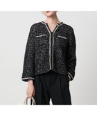 【ユナイテッドアローズ/UNITED ARROWS】のツイードライク ニットカーディガン 人気、トレンドファッション・服の通販 founy(ファニー) ファッション Fashion レディースファッション Fashion for Women トップス・カットソー Cut & Sew Tops ニット Knit Tops & Sweaters カーディガン・羽織り Layered Style Cardigans おすすめ Recommended / Our Picks かぎ針 Crochet カーディガン Cardigan, Knitwear デニム Denim, Jeans Material トリミング Trimming, Decorative Edge フリンジ Fringe, Tassel ボトム Bottoms, Lower Wear リラックス Relax, Relaxed Fit エレガント 上品 Elegant thumbnail BLACK|ID: prp329100004810632 ipo3291000000034917586