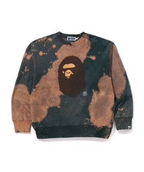 【その他のブランド/Other】のTIE DYE APE HEAD RELAXED FIT CREWNECK SWEATSHIRT 人気、トレンドファッション・服の通販 founy(ファニー) ファッション Fashion レディースファッション Fashion for Women トップス・カットソー Cut & Sew Tops シャツ・ブラウス・オフィスカジュアル Elegant Blouses & Button-Ups レディースパーカー・カジュアルフーディー Casual Hoodies & Sweatshirts ロングTシャツ・Tシャツ Longline T-Shirts & Tees スウェット・クルーネックトップス Sweatshirts & Crewnecks / Relaxed Fit Sweat Tops フロント Front, Front Design プリント Print, Printed Pattern |ID:prp329100004810656