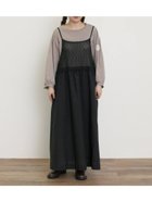 【サマンサモスモス/Samansa Mos2】の【ゆべし*Samansa Mos2】インナー付キャミワンピース 人気、トレンドファッション・服の通販 founy(ファニー) ファッション Fashion レディースファッション Fashion for Women ワンピース Dresses キャミソールワンピース Camisole Dresses インナー Innerwear キャミワンピース Cami Dress, Slip Dress ギャザー Gathered, Ruffled フレア Flare, Flared モチーフ Motif, Design Theme レース Lace, Lace Fabric ワンポイント One Point, Statement Accent 切替 Switching, Contrast Panel 春 Spring 楽ちん Easy Fit, Comfortable thumbnail ブラック|ID: prp329100004810657 ipo3291000000034917882