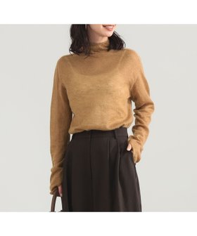 【デミルクス ビームス/Demi-Luxe BEAMS】 【YouTubeで紹介】モヘヤ オフ タートル プルオーバー 起毛ニット シアーニット人気、トレンドファッション・服の通販 founy(ファニー) ファッション Fashion レディースファッション Fashion for Women トップス・カットソー Cut & Sew Tops ニット Knit Tops & Sweaters カジュアルプルオーバー・ニットトップス Pullovers & Knit Tops / Casual Pullovers インナー Innerwear シンプル Simple, Minimal ジャケット Jacket, Outerwear タートル Turtleneck, Turtle Collar バランス Balance, Style Balance ホールガーメント WholeGarment, Seamless Knit エレガント 上品 Elegant |ID:prp329100004810660