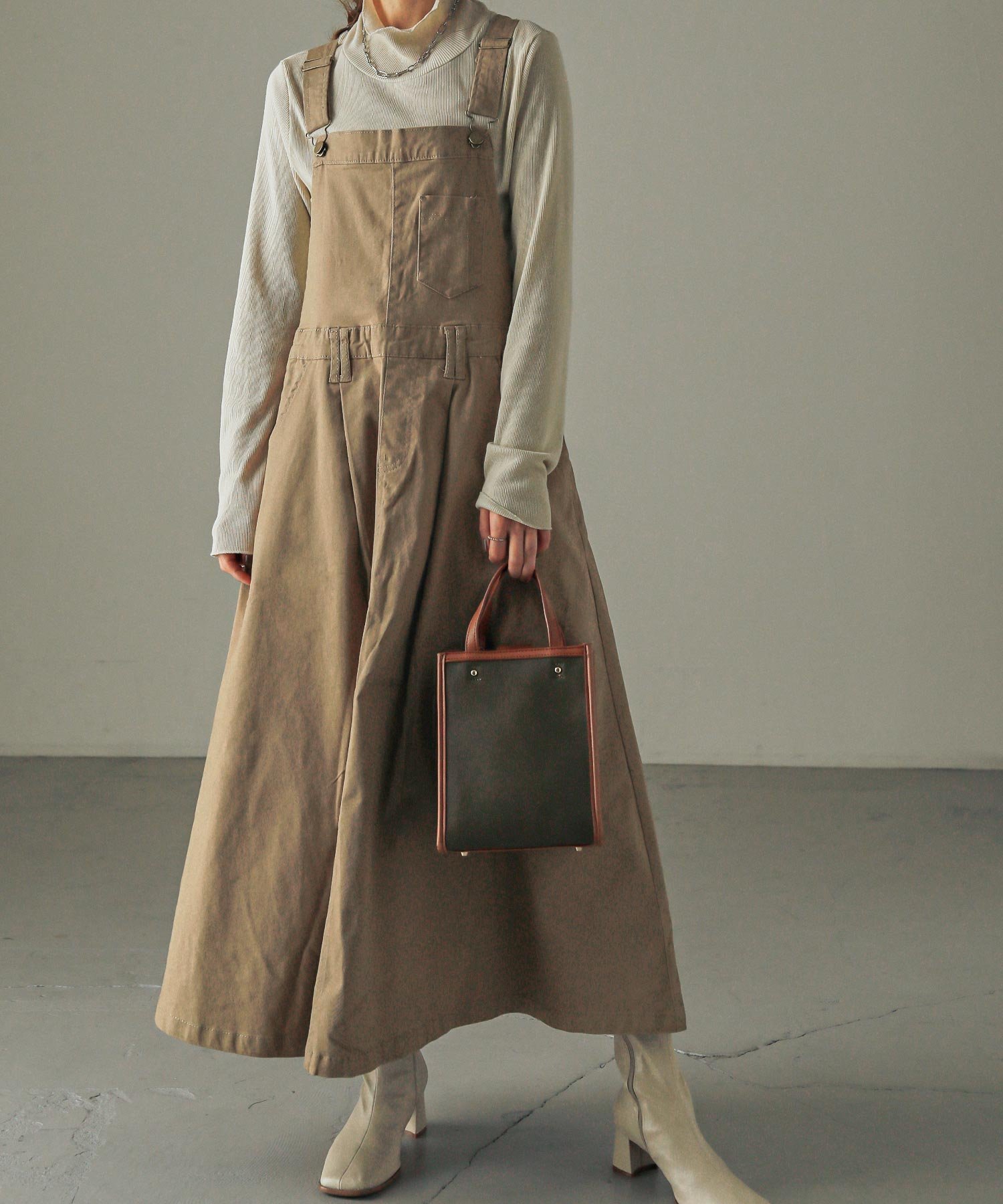 【ビーフラット/bflat】のロング丈フレアサロペットスカート 人気、トレンドファッション・服の通販 founy(ファニー) 　ファッション　Fashion　レディースファッション　Fashion for Women　スカート　Skirts　インナー　Innerwear　サロペット　Overalls, Salopette　フレア　Flare, Flared　ロング　Long, Long-Length　 other-1|ID: prp329100004810669 ipo3291000000034918043