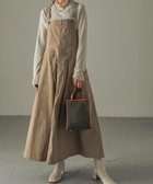 【ビーフラット/bflat】のロング丈フレアサロペットスカート 人気、トレンドファッション・服の通販 founy(ファニー) ファッション Fashion レディースファッション Fashion for Women スカート Skirts インナー Innerwear サロペット Overalls, Salopette フレア Flare, Flared ロング Long, Long-Length thumbnail ベージュ|ID: prp329100004810669 ipo3291000000034918044