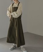 【ビーフラット/bflat】のロング丈フレアサロペットスカート 人気、トレンドファッション・服の通販 founy(ファニー) ファッション Fashion レディースファッション Fashion for Women スカート Skirts インナー Innerwear サロペット Overalls, Salopette フレア Flare, Flared ロング Long, Long-Length thumbnail カーキ|ID: prp329100004810669 ipo3291000000034918046
