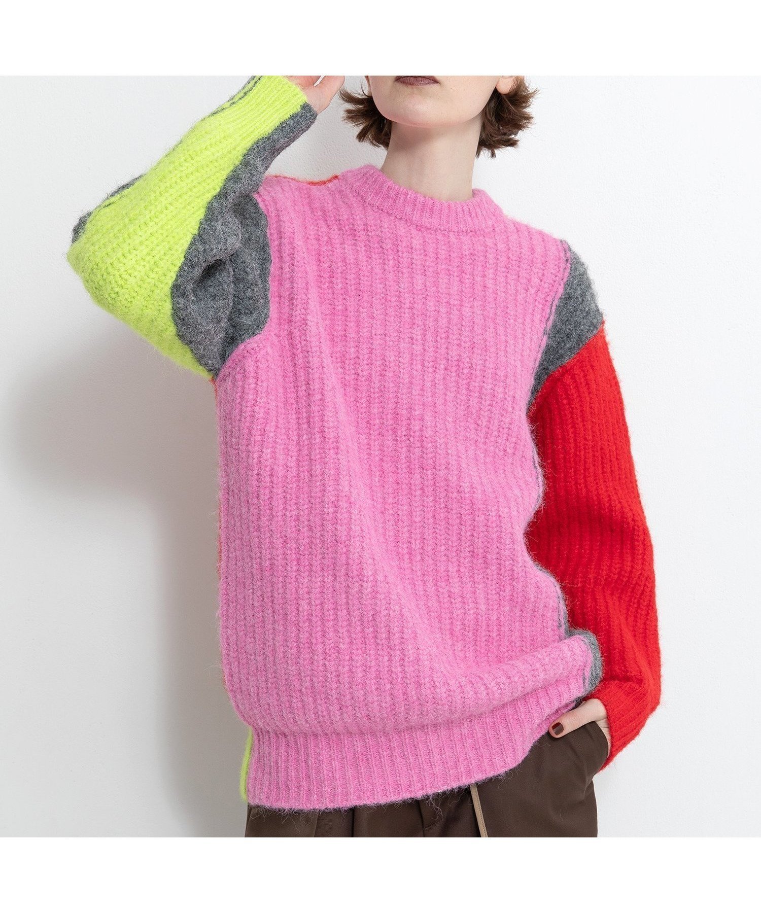 【アウラアイラ/AULA AILA】の2WAY COLOR BLOCK PULL KNIT 人気、トレンドファッション・服の通販 founy(ファニー) ファッション Fashion レディースファッション Fashion for Women トップス・カットソー Cut & Sew Tops ニット Knit Tops & Sweaters 冬 Winter / This Winter おすすめ Recommended / Our Picks アシンメトリー Asymmetrical Style ブロック Block, Solid Block Pattern ロング Long, Long-Length 人気 Popular, Best Seller 畦 Ribbed Knit A/W・秋冬 Autumn/Winter other-1|ID: prp329100004810689 ipo3291000000034918308