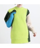【アウラアイラ/AULA AILA】の2WAY COLOR BLOCK PULL KNIT 人気、トレンドファッション・服の通販 founy(ファニー) ファッション Fashion レディースファッション Fashion for Women トップス・カットソー Cut & Sew Tops ニット Knit Tops & Sweaters 冬 Winter / This Winter おすすめ Recommended / Our Picks アシンメトリー Asymmetrical Style ブロック Block, Solid Block Pattern ロング Long, Long-Length 人気 Popular, Best Seller 畦 Ribbed Knit A/W・秋冬 Autumn/Winter thumbnail YELLOW GREEN×IVORY|ID: prp329100004810689 ipo3291000000034918313