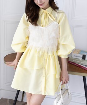 【クリア/clear】のマルチwayリボン付きミニワンピ ビスチェセット 人気、トレンドファッション・服の通販 founy(ファニー) ファッション Fashion レディースファッション Fashion for Women ワンピース Dresses ビスチェ Bustier, Corset Top フリル Frill, Ruffle リボン Ribbon, Bow おすすめ Recommended / Our Picks |ID:prp329100004810701