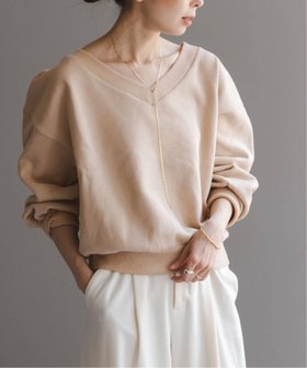 【ノーブル / スピック&スパン/NOBLE / Spick & Span】の《26SS先行 》Vネックオーバースウェット 人気、トレンドファッション・服の通販 founy(ファニー) ファッション Fashion レディースファッション Fashion for Women トップス・カットソー Cut & Sew Tops レディースパーカー・カジュアルフーディー Casual Hoodies & Sweatshirts スウェット・クルーネックトップス Sweatshirts & Crewnecks / Relaxed Fit Sweat Tops Vネックトップス V-Neck Tops / V-Cut Neckline Shirts 2026年 2026 カットソー Cut and Sewn Top スウェット / スエット Sweatshirt, Sweatwear デコルテ Décolleté, Neckline ネックレス Necklace, Pendant Necklace リラックス Relax, Relaxed Fit |ID:prp329100004810765