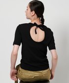 【ユナイテッドアローズ/UNITED ARROWS】のバックリボン ショートスリーブ Tシャツ 人気、トレンドファッション・服の通販 founy(ファニー) ファッション Fashion レディースファッション Fashion for Women トップス・カットソー Cut & Sew Tops シャツ・ブラウス・オフィスカジュアル Elegant Blouses & Button-Ups ロングTシャツ・Tシャツ Longline T-Shirts & Tees コンパクト Compact, Small Size ショート Short, Short Length シンプル Simple, Minimal スリーブ Sleeve, Long Sleeve / Short Sleeve フロント Front, Front Design ボトム Bottoms, Lower Wear リボン Ribbon, Bow ワイド Wide, Wide Fit アウトレット Outlet / Clearance おすすめ Recommended / Our Picks 夏 Summer thumbnail BLACK|ID: prp329100004810803 ipo3291000000034919502