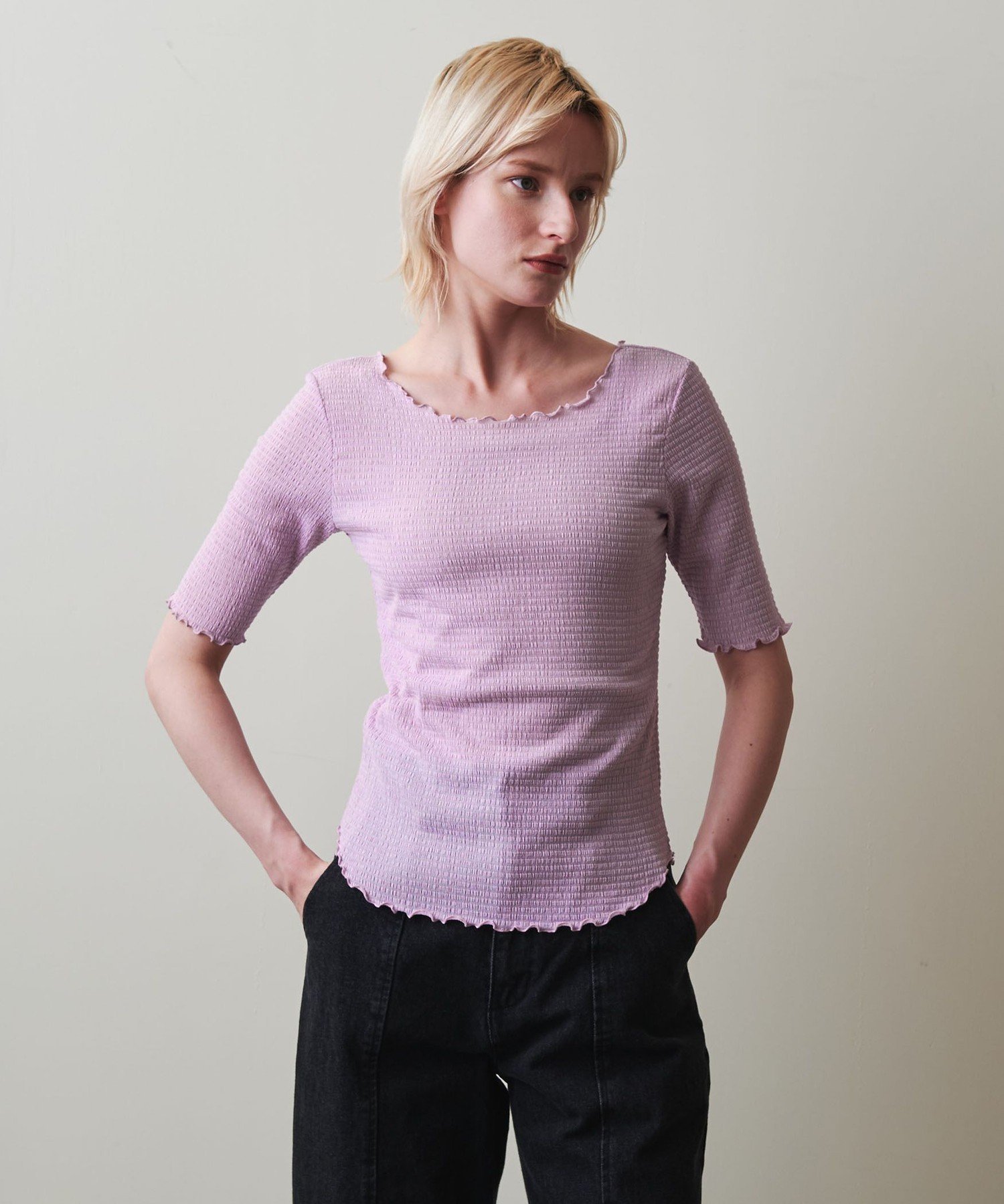 【ユナイテッドアローズ/UNITED ARROWS】のSteven Alan クレープ ハーフスリーブ プルオーバー インテリア・キッズ・メンズ・レディースファッション・服の通販 founy(ファニー) ファッション Fashion レディースファッション Fashion for Women トップス・カットソー Cut & Sew Tops カジュアルプルオーバー・ニットトップス Pullovers & Knit Tops / Casual Pullovers シンプル Simple, Minimal スリーブ Sleeve, Long Sleeve / Short Sleeve ハーフ Half, Half-Length バランス Balance, Style Balance アウトレット Outlet / Clearance おすすめ Recommended / Our Picks LT.PINK|ID: prp329100004810814 ipo3291000000034919558