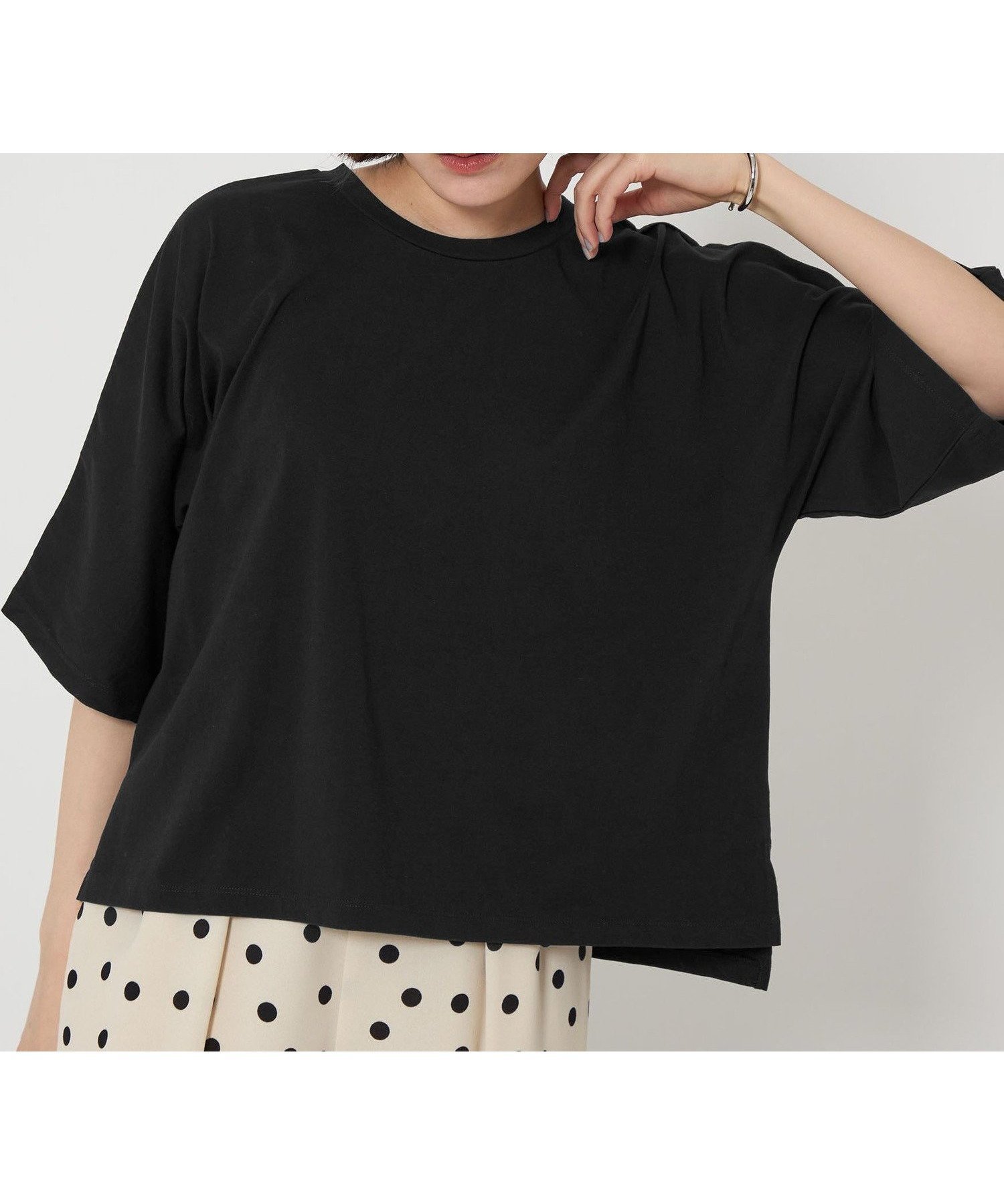 【ユナイテッドアローズ/UNITED ARROWS】のat ease ドルマン プルオーバー カットソー インテリア・キッズ・メンズ・レディースファッション・服の通販 founy(ファニー) ファッション Fashion レディースファッション Fashion for Women トップス・カットソー Cut & Sew Tops カジュアルプルオーバー・ニットトップス Pullovers & Knit Tops / Casual Pullovers カットソー・ベーシックTシャツ Cut-and-Sewn Tops / Stretch Tees & Basics 春 Spring カットソー Cut and Sewn Top 定番 Standard, Basic Item フレア Flare, Flared ベーシック Basic, Essential ワイド Wide, Wide Fit アウトレット Outlet / Clearance おすすめ Recommended / Our Picks 夏 Summer エレガント 上品 Elegant BLACK|ID: prp329100004810832 ipo3291000000034919646